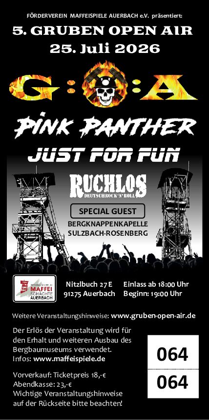 Ticket für das G:O:A 2026